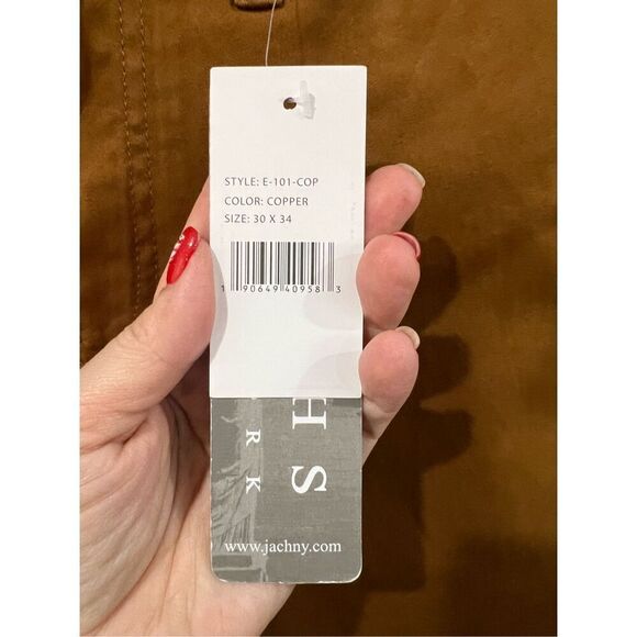 JACHS NEW YORK NWT Straight Fit Pants Copper Brown Casual Chinos Sz 30x34 - Picture 4 of 7